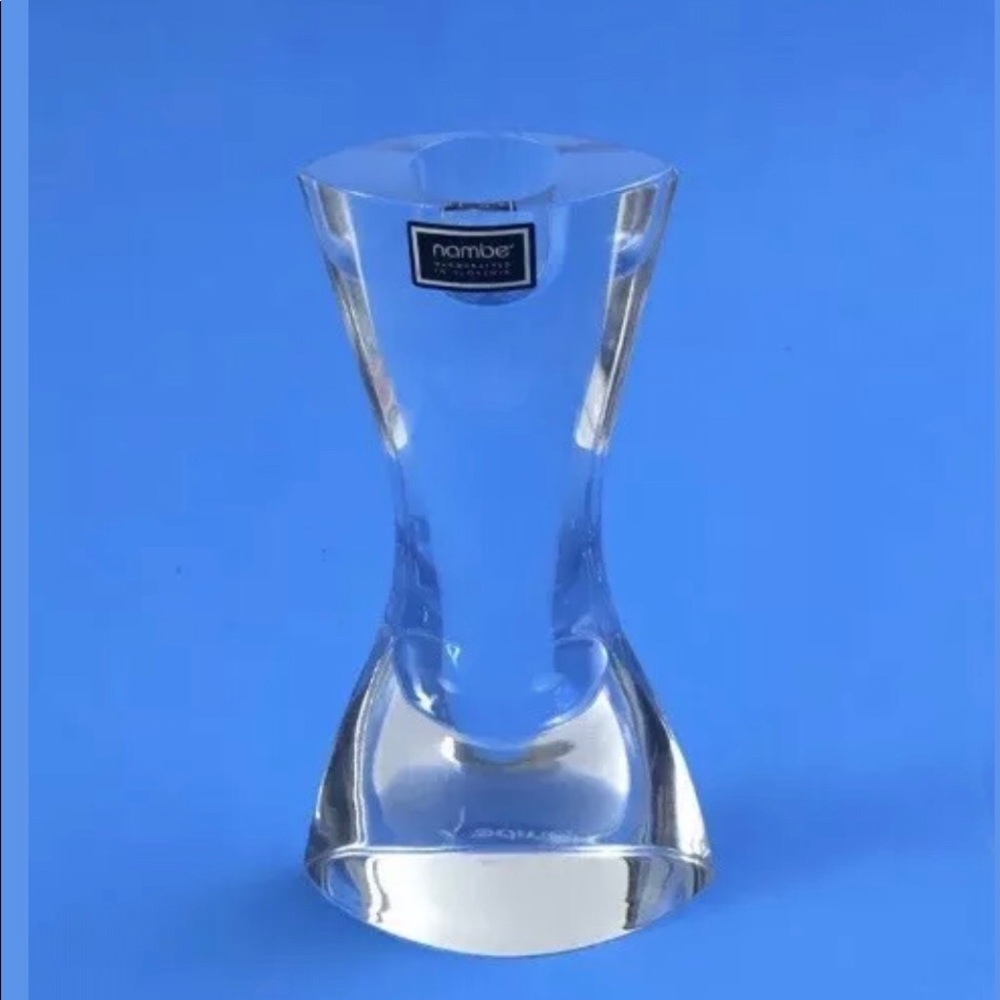 Nambe Crystal Candlestick holder